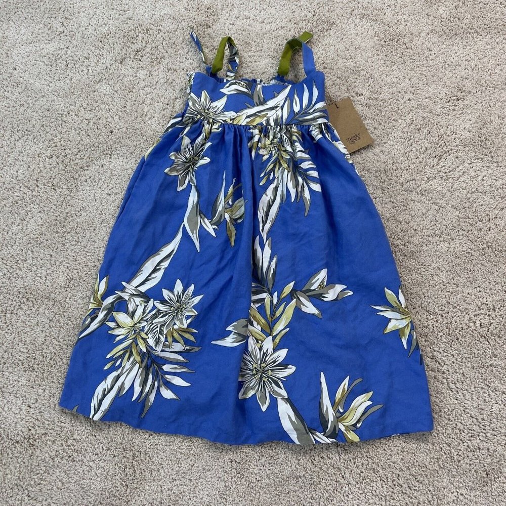 Swea Pea And Lilli  Dress Blue Summer Spagettie Strap Toddler Girls 6 NWT